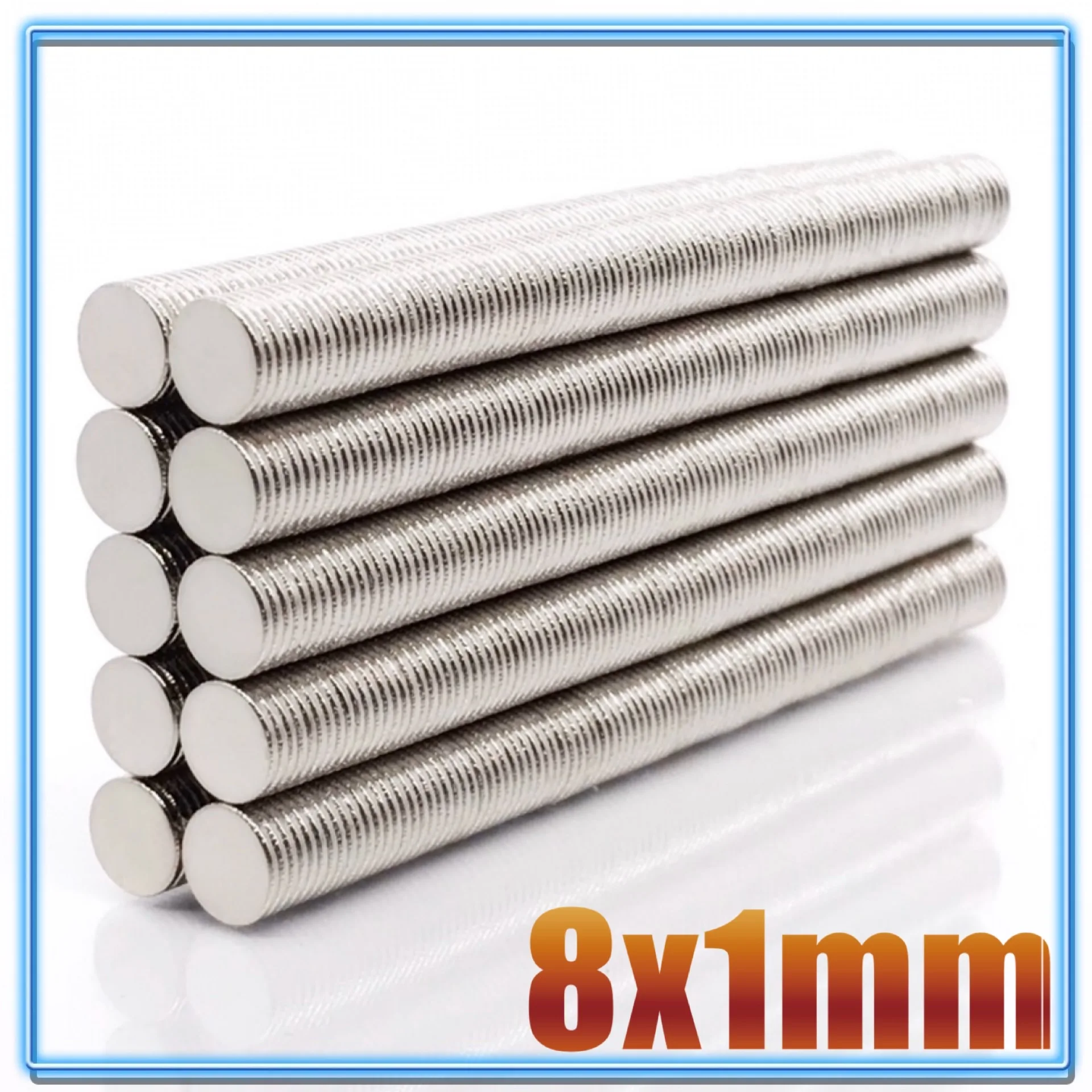 Round Neodymium Magnets 20~500Pcs N35 Round Magnet 8x1 8x1.5 8x2 8x3 8x4 8x5 8x6 8x10 Neodymium Magnet Permanent NdFeB Super Strong Powerful