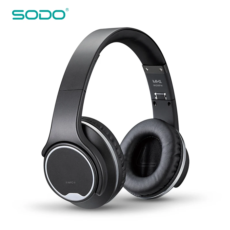 Quality Original SODO MH1 Comfortable Wireless Headset NFC 2in1 Twist-out Bluetooth Speaker Foldable Headphone with Microphone |