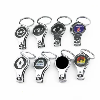 

New Metal Multifunctional Combination Car Key Ring For Lada Opel Renault Dacia SAAB Kia Seat Emblem Keychain Car Key Chain