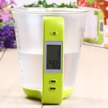 Escala com display lcd de temperatura grande capacidade de medição copo cozinha escala digital copo medição eletrônica cuptool