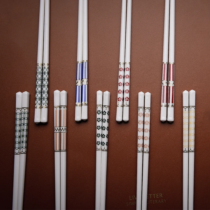 Новое поступление 5 парт/компл. костяные фарфоровые палочки для еды экологичный