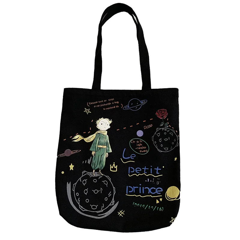 Canvas Tote Bag Little Prince, Canvas Shopper Handbag