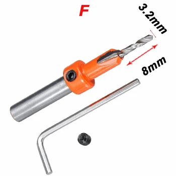 

Carbide Drill Bits Screw Chamfer Quick Change Hex shank Hole Drilling Tools
