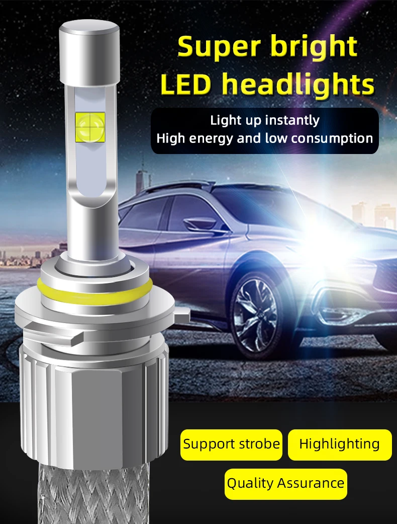 H7 автомобильный светильник на голову Mile, автомобильный светильник, 36 Вт, турбо Супер 6000 K, яркий 9006 HB4, головной светильник, лампы ptf для hyundai n7, Автомобильные светодиодные лампы