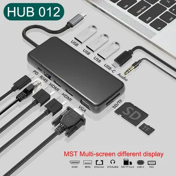 

Multi usb hub usb c hub type c hub hdmi VGA RJ45 better for ugreen baseus laptop docking station usb adapter for macbook pro