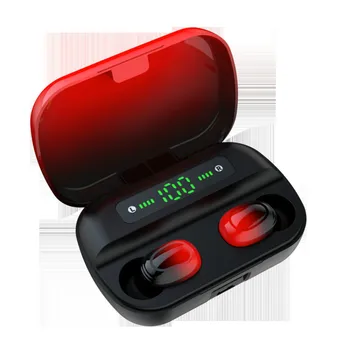 

TWS wireless bluetooth 5.0 headset waterproof 9D stereo Earpiece touch control power display earplug battery 2000ma Earphone
