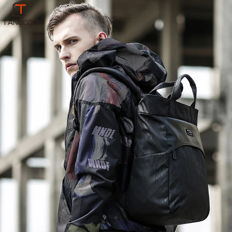 

Tangcool New Style Men Casual Anti-Theft School Bag Fashion Cool Fashion Lightweight Backpack Multi-functional Hand Backpack Cus