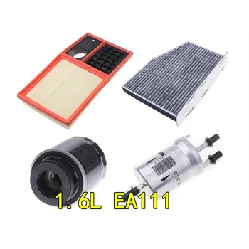

4pcs/set Filter set for 10-15 Classic Skoda Octavia 1.6L air filter + cabin filter + oil filter+fuel filter
