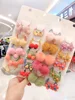 2/6/10/20Pcs/set Girls Cute Cartoon Animals Fruit 3 cm Elastic Hair Bands Ponytail Holder Scrunchies Kid Hair Accessories ► Photo 3/6