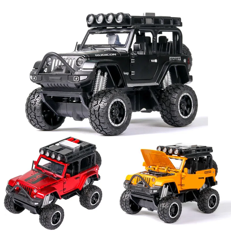 1:32 Jeep Wrangler Rubicon Car Model Alloy Car Die Cast Toy Car Model Pull Back Children