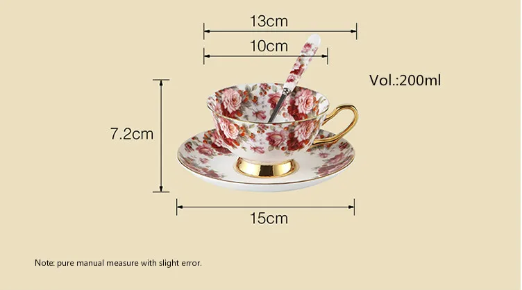 conjunto de porcelana luxo europeia drinkware casa