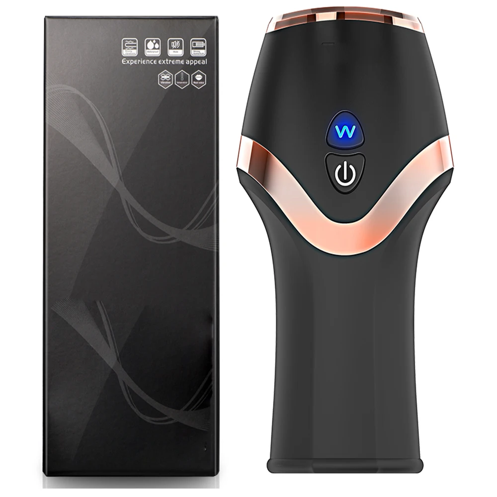 Male Penis Enlarge Masturbator Automatic Masturbation Cup Vibrating Cock Glans Exercise Delay Trainer Adult Men Sex Toy | Красота и