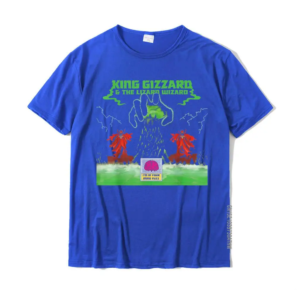 Short Sleeve Tops Tees Round Neck 100% Cotton Fabric Men T Shirts Print Personalized Sweatshirts Classic Drop Shipping King Funny Gizzard The Lizard Gift Wizard T-Shirt__MZ17923 blue