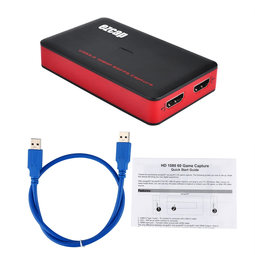 1080P 60fps Phone Game Video Recording Box HDMI to