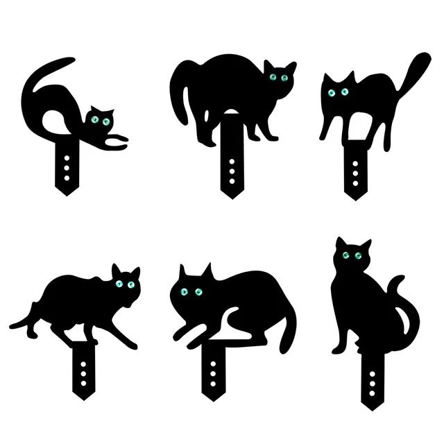 Macska Kerti Tét Valósághű Vízálló Állati Dekoráció Az Udvarok Háztáji Pázsitjainak Újrafelhasználható Időjárásálló Dekorációja - Image 5