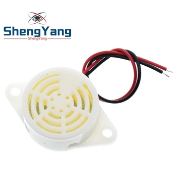 

ShengYang 2PC/Lot 95DB Alarm High-decibel 3-24V 12V Electronic Buzzer Beep Alarm Intermittent Continuous Beep for Arduino SFM-27