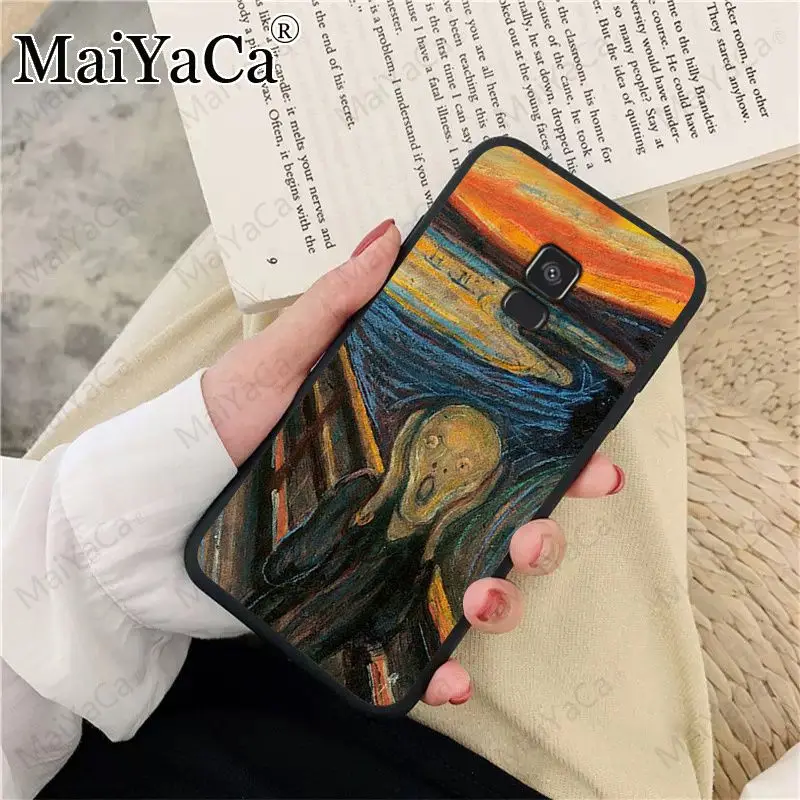 Ван Гог Звездная ночь звезда палитра крик Мунка чехол для телефона samsung Galaxy A10S A8