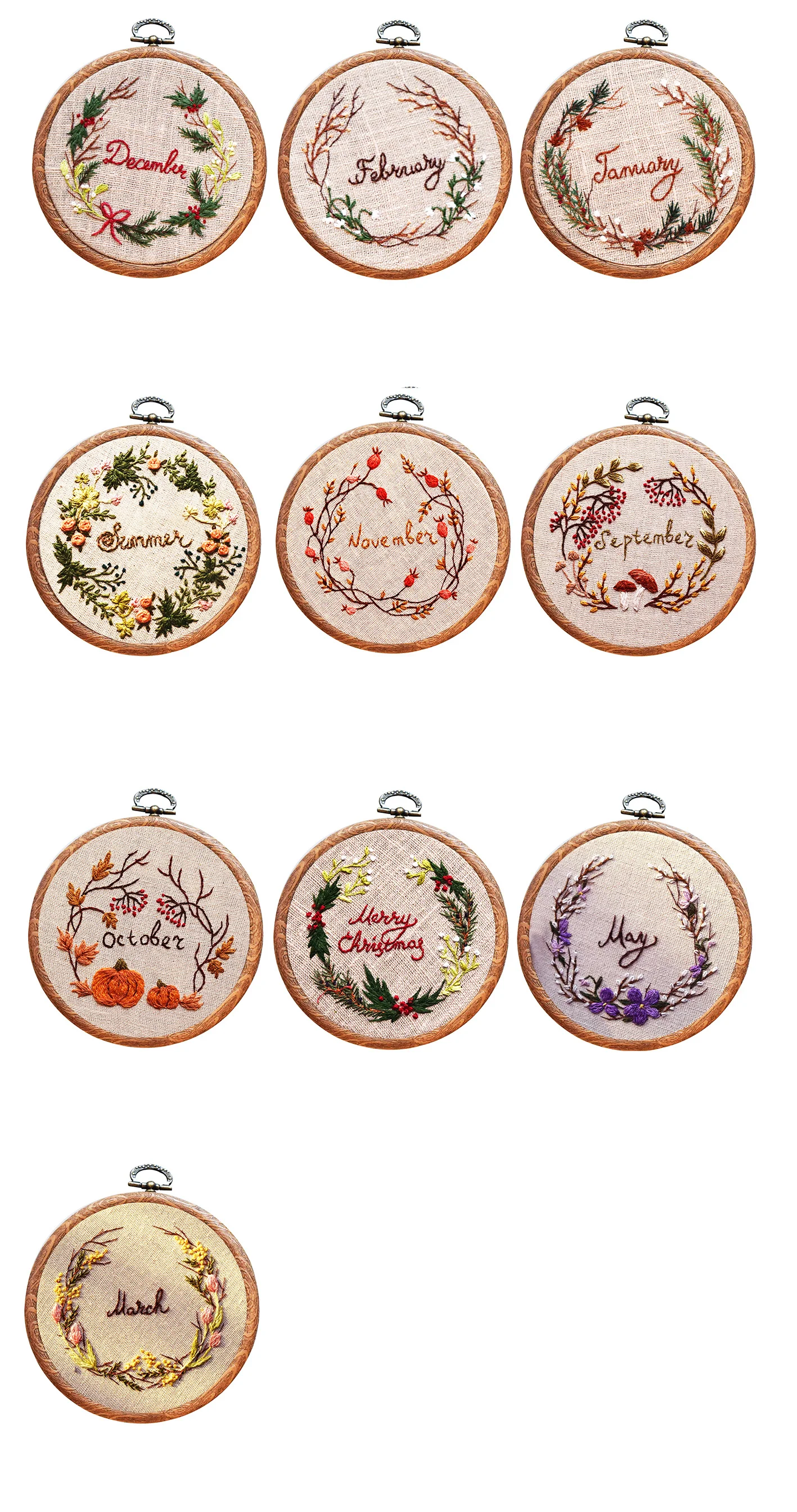 2020 cross-stitch Embroidery DIY embroidery kit marlin magic Idyllic Christmas Day Kit Wall Decoration Pendant