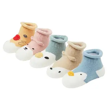 

2019 winter baby socks Boy Girl Socks chaussette enfant Cotton baby leg warmers Children Floor Socks Anti-Slip Baby Step Socks