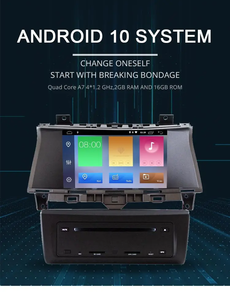 LJDA 2 DIN Android 10 автомобильный dvd-плеер для Honda Accord 2008-2013 Радио Аудио wifi Canbus gps навигация автомобильный мультимедиа