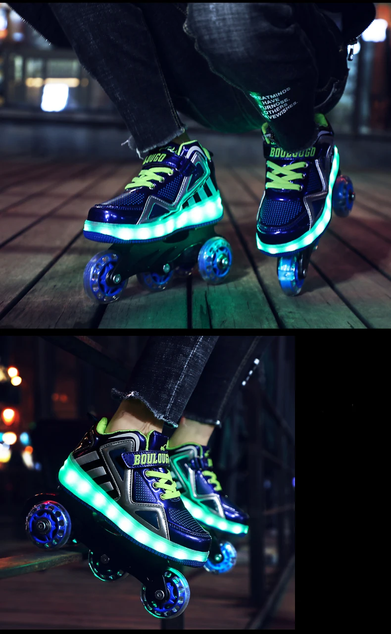 Heelys светильник на колесиках; обувь с роликовыми светодиодами; детская обувь для девочек и мальчиков; Светящиеся кроссовки; рождественские подарки