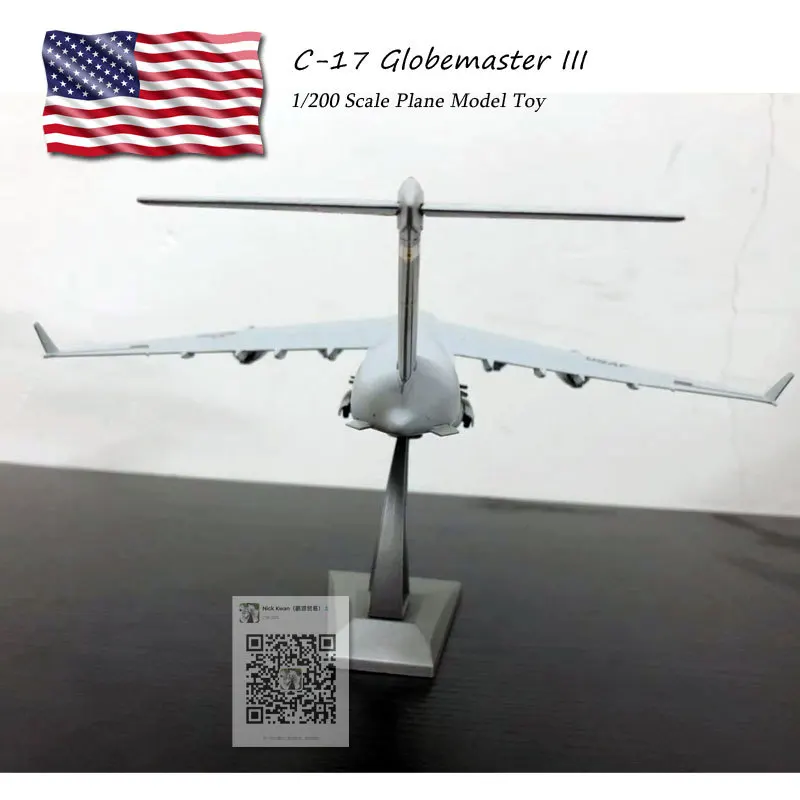 Amer1: 200 Америка Air Force C-17 большой стратегические транспортные сплава модель военная модель самолета коллекция