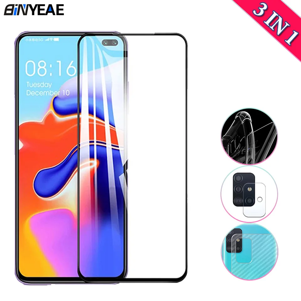 Чехол из закаленного стекла для Samsung Galaxy Note 10/S10 Lite A51/A71 защитная пленка экрана