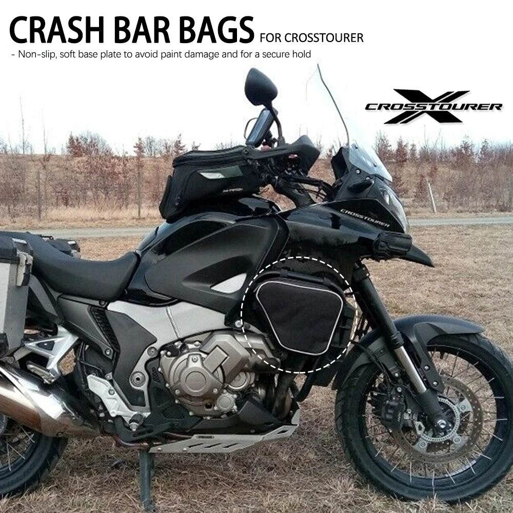 

New Motorcycle Frame Crash Bars Waterproof Bag Bumper Repair Tool Placement Bag For Honda CROSSTOURER VFR1200X 12-20 Crosstourer