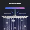 Suguword Chrome Stainless Steel Ultrathin Shower Head Large Flow High Pressure Rainfall Square Bathroom Accessory 2