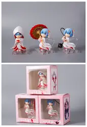 Аниме Re: жизнь в другом мире от zero Rem кимоно из RAM Ver. ПВХ фигурка Коллекционная модель игрушки кукла подарок 3 шт./компл