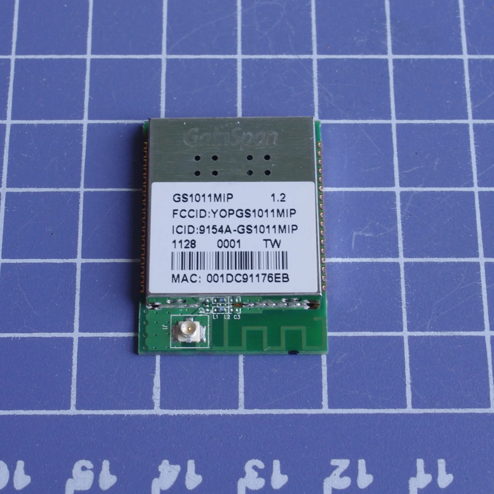 Модуль GainSpan(модуль GS1011) MAC IEEE 802.11b, g, n для Arduino Adhoc веб
