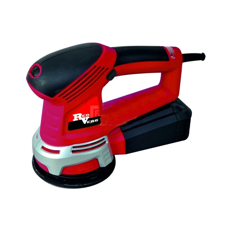 Машина шлифовальная эксцентриковая RedVerg RD-OS45-125 (Мощность 450 Вт, число оборотов 12000 об/мин, диаметр круга 125 мм, коробка, фильтр-пылесборник, шлифлист 2 шт, вес- 2 кг)