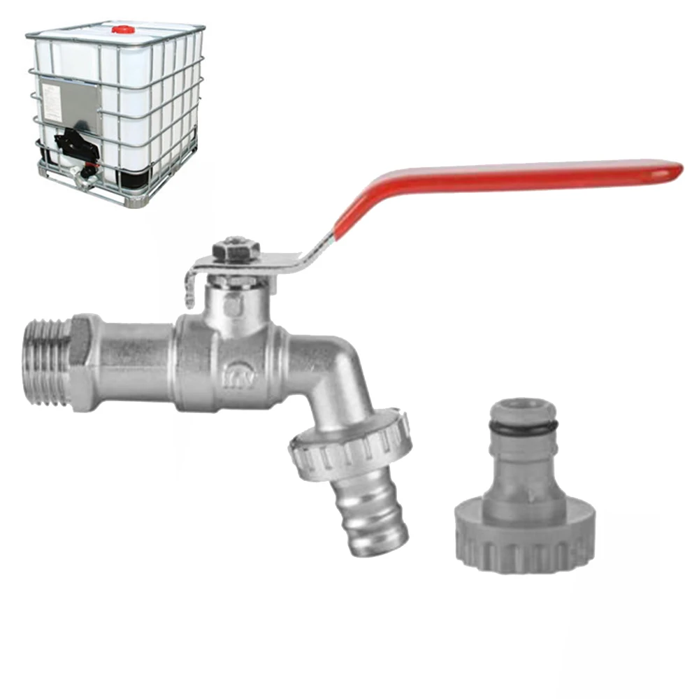 Тонна IBC адаптер резервуара ствол латунный кран соска полив разъем