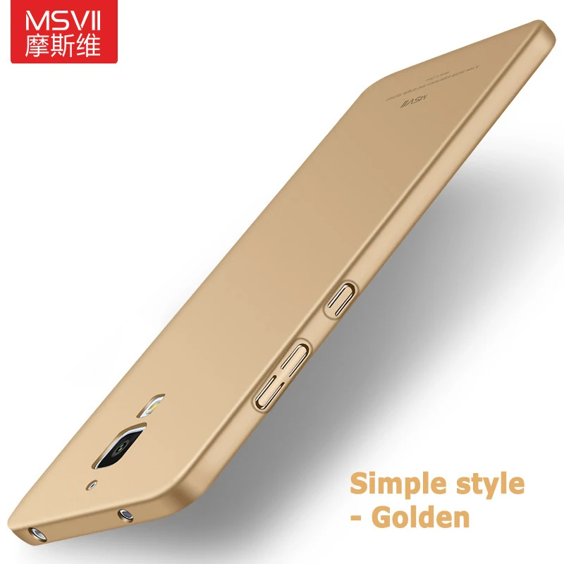 Simple Golden Mi 4 чехол Msvii ультра тонкий чехол для Xiaomi mi 4 mi 4 C чехол Xio mi 4c 4i чехол s Жесткий PC чехол для Xiaomi mi 4c mi 4i чехол s - Цвет: Simple Golden