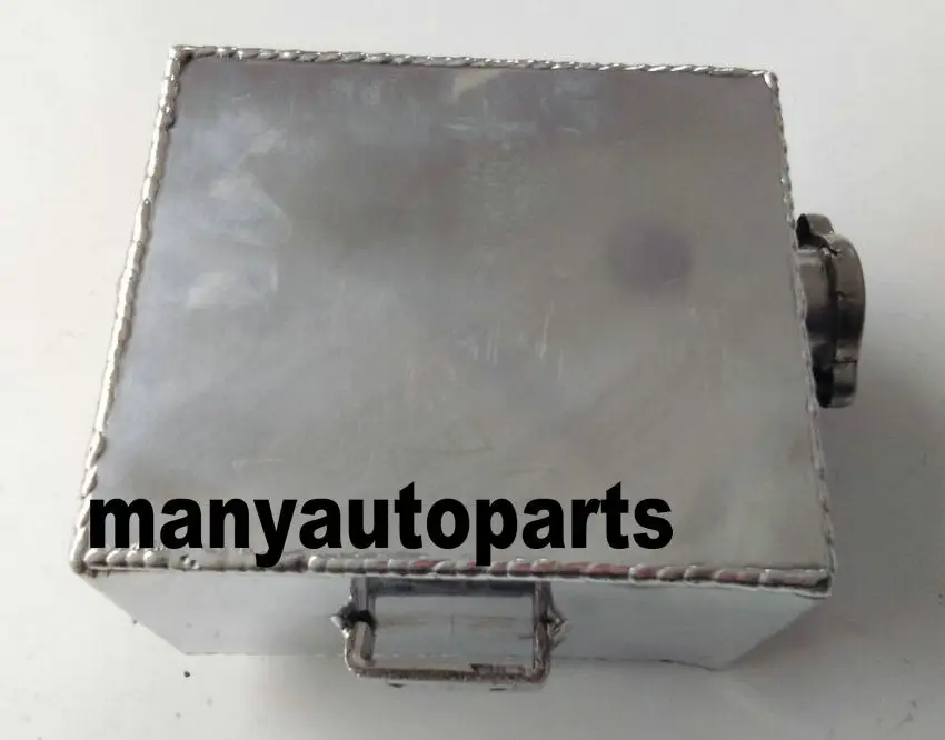 Universal 2.5L aluminium water coolant header overflow expansion tank can