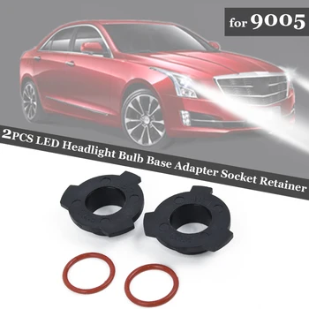 

Bulb Base Retainer Headlight Holder Black Accessory 2pcs/set 9005 LED ABS Socket High Quality