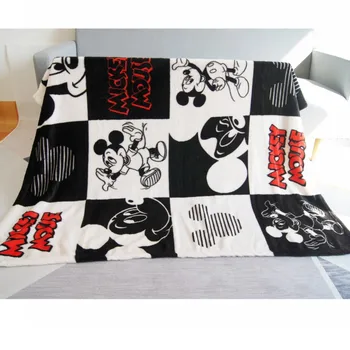 

Disney Cartoon Blue Mickey Mouse Soft Flannel Summer Covering Blanket Throw for Children Kids on Bed Sofa Couch 100x140cm