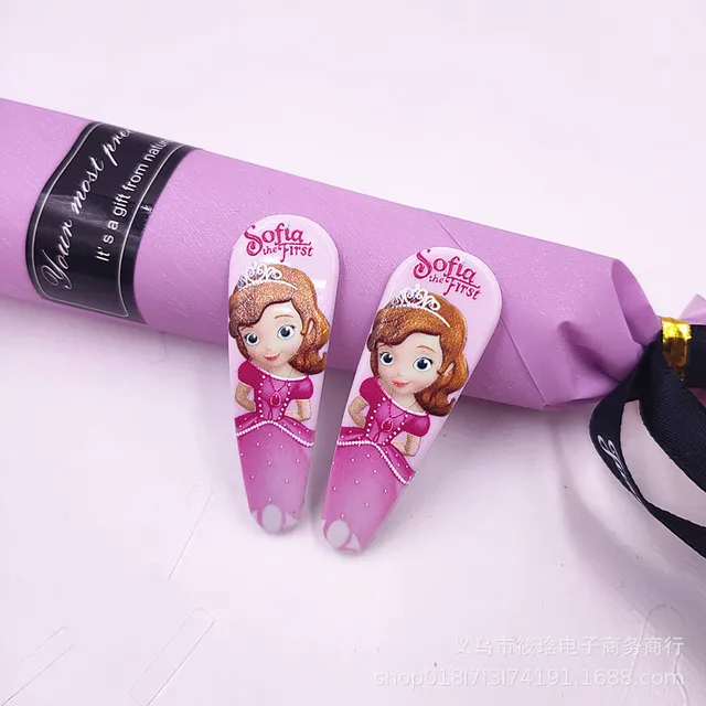 Disney Mickey Minnie Frozen Hairpin Cute Girls Headdress Children Hairpin Cartoon Girl Side Clip Hair Accessories Birthday Gifts 30