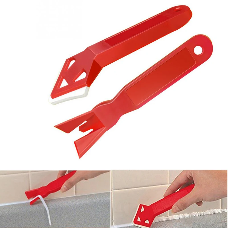 2pcs Silicone Glass Sealant Remover Tool Kit Set Scraper Caulking Mould