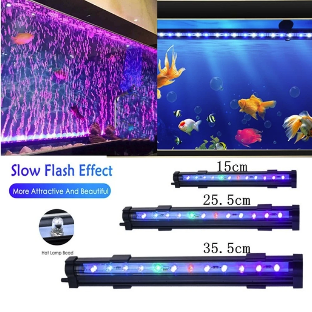 Водная трава Fishbowl подводный светильник светодиодный светильник для аквариума водонепроницаемый цветной погружной RGB меняющий цвет