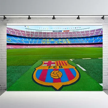 

Soccer Football Stadium View Field Tribunes Camp Nou Arena Custom Photo Studio Background Backdrop Vinyl Photography Backdrops