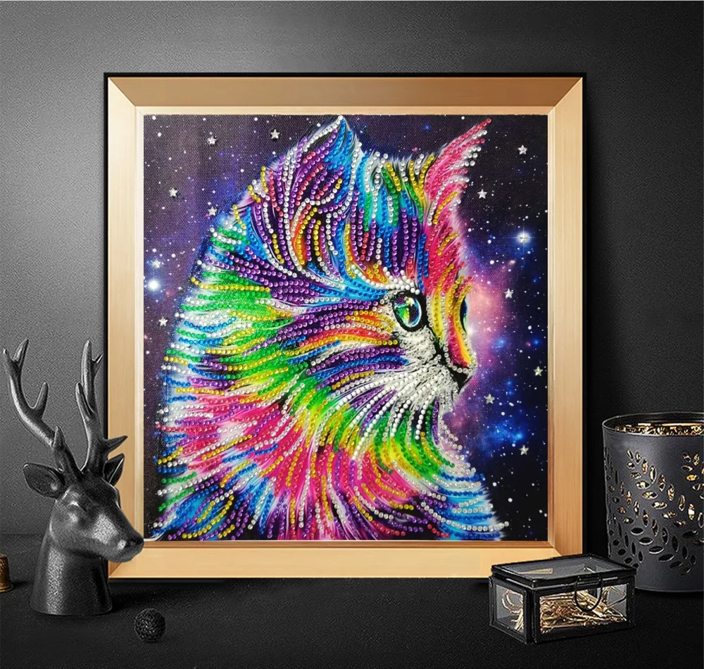 Grand Kit Diamant Painting 5D – Licorne/Zèbre/Loup – Décoration Murale