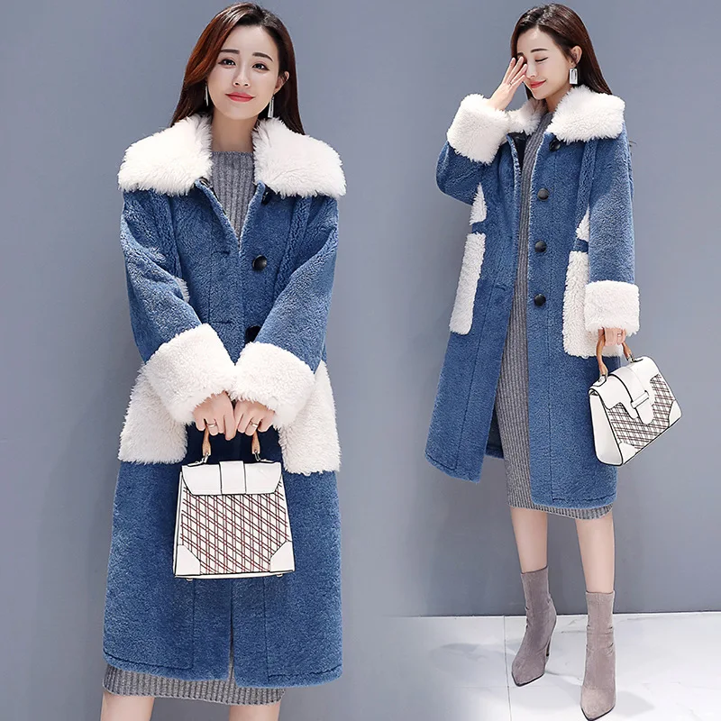 

2019 Autumn New Style Zmfs81133 Women's Fashion Fur Coat