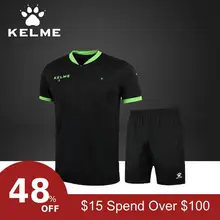 Футбольные Футболки KELME, футбольные рефери, короткая мужская Профессиональная форма, Camisetas De Futbol, Настраиваемые наборы футболок K15Z225