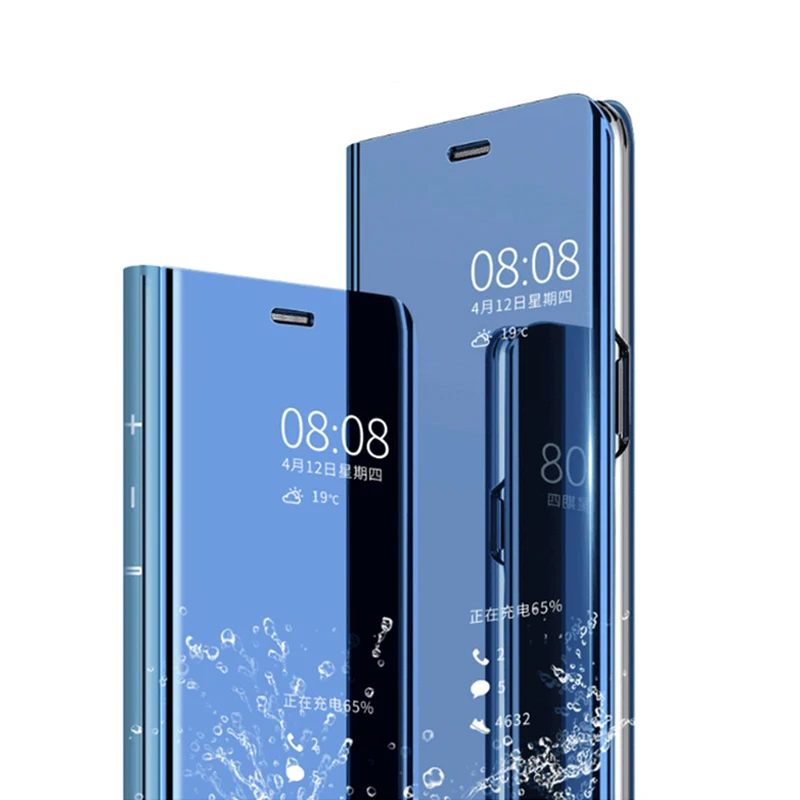Зеркальный кожаный чехол для Samsung Galaxy Note 9 Note9 SM N960 N960F Роскошный прозрачный