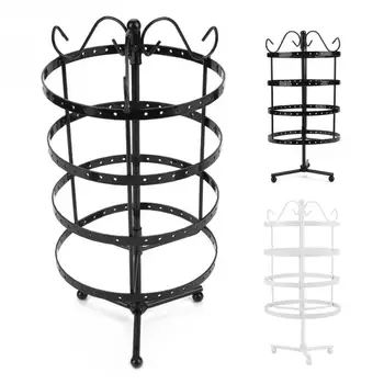 

wedding ring box 144 Holes 4 Levels Rotating Earring Display Jewelry Rack Stand box for jewelry ss