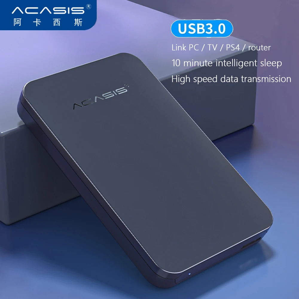 Acasis-hd Externo Portátil Original 2.5 Disco Rígido Portátil Usb3.0 Disco Rígido de Alta Velocidade para pc Mac Interface Tipo-c Android Telefone Móvel Discos rígidos externos - Imagem 2