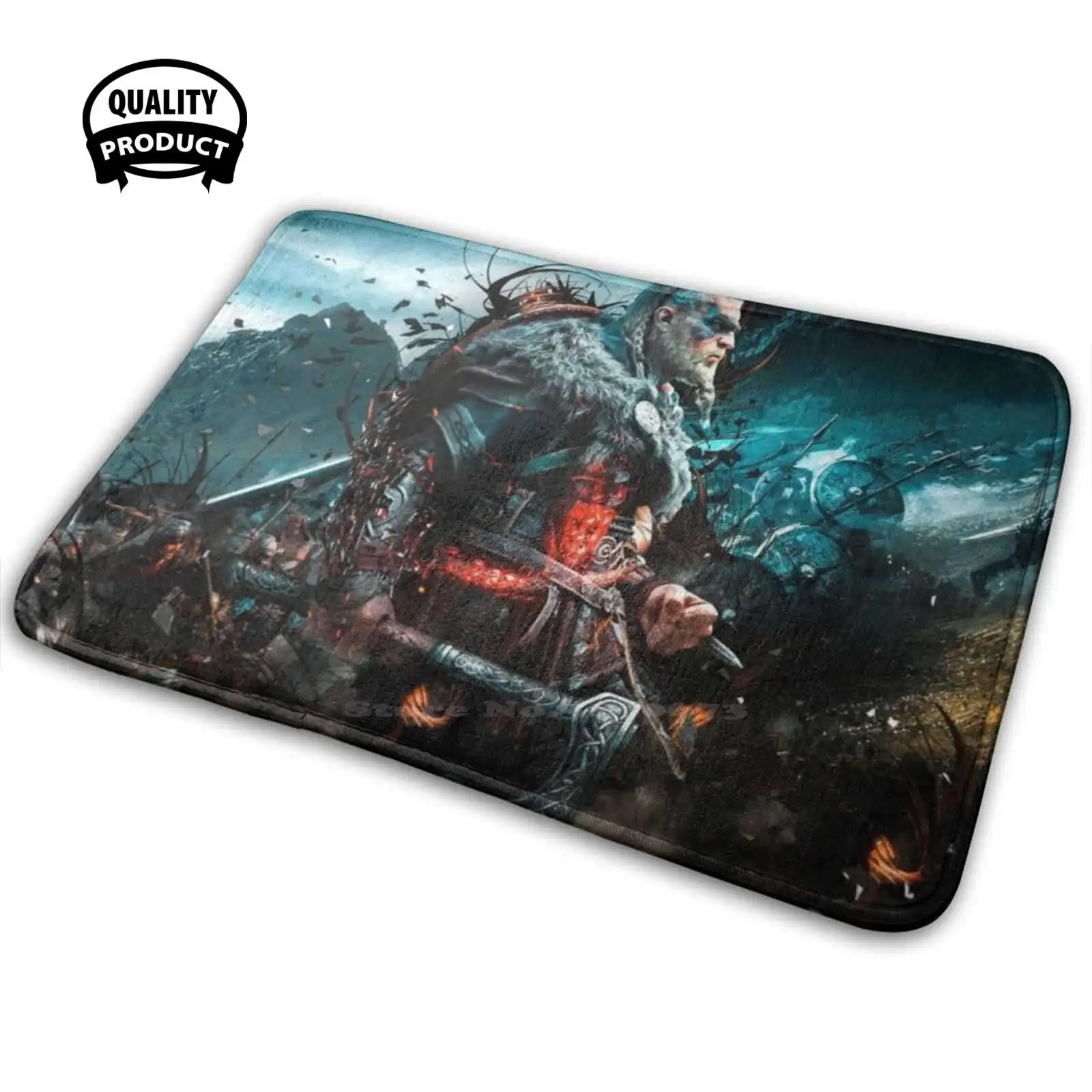 3D Morbido Tappetino Antiscivolo Tappeto Cuscino Creed Assassins Ezio Killer Valhalla Ac Altair Valhalla Connor Game Logo Templar