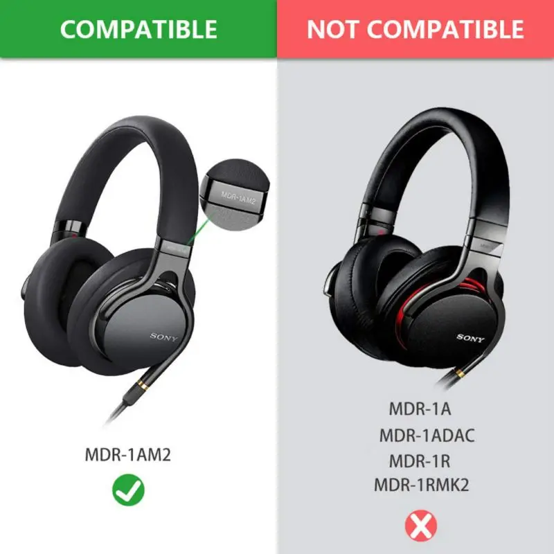 1 пара/2 шт сменный наушник Подушка для SONY MDR-1AM2 1AM2 гарнитуры U1JA