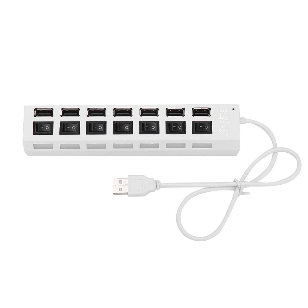 Высокоскоростной USB разветвитель с 7 портами 2 0 портативный мульти